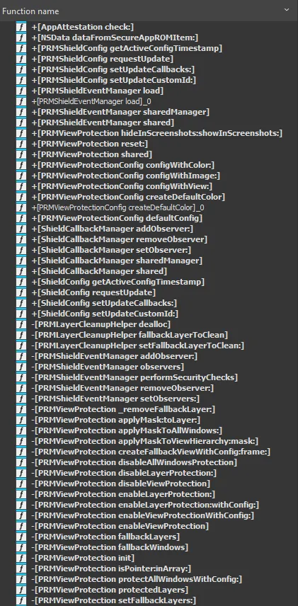 Named Objective-C functions